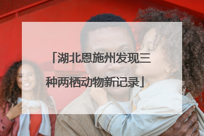 湖北恩施州发现三种两栖动物新记录