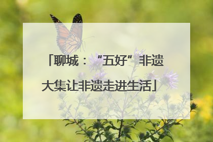 聊城：“五好”非遗大集让非遗走进生活