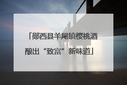 郧西县羊尾镇樱桃酒酿出“致富”新味道