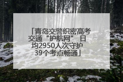 青岛交警织密高考交通“护航网” 日均2950人次守护39个考点畅通