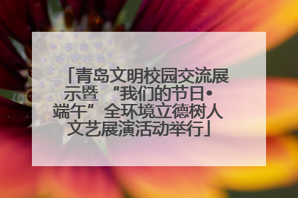青岛文明校园交流展示暨 “我们的节日•端午”全环境立德树人文艺展演活动举行