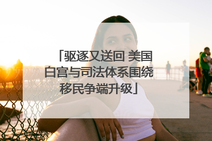 驱逐又送回 美国白宫与司法体系围绕移民争端升级