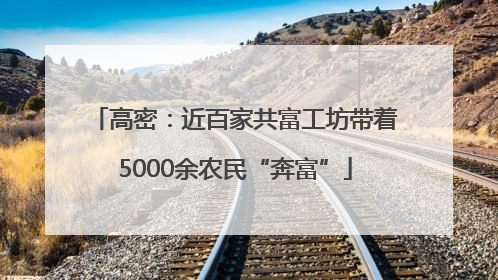 高密：近百家共富工坊带着5000余农民“奔富”
