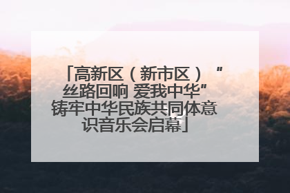 高新区（新市区）“丝路回响 爱我中华”铸牢中华民族共同体意识音乐会启幕