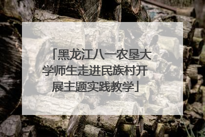 黑龙江八一农垦大学师生走进民族村开展主题实践教学