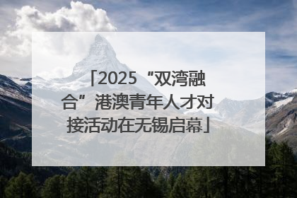 2025“双湾融合”港澳青年人才对接活动在无锡启幕