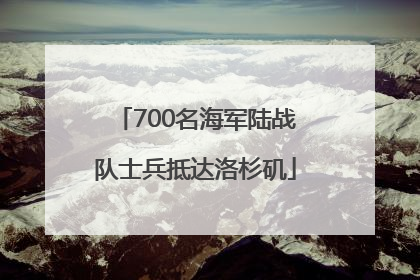 700名海军陆战队士兵抵达洛杉矶